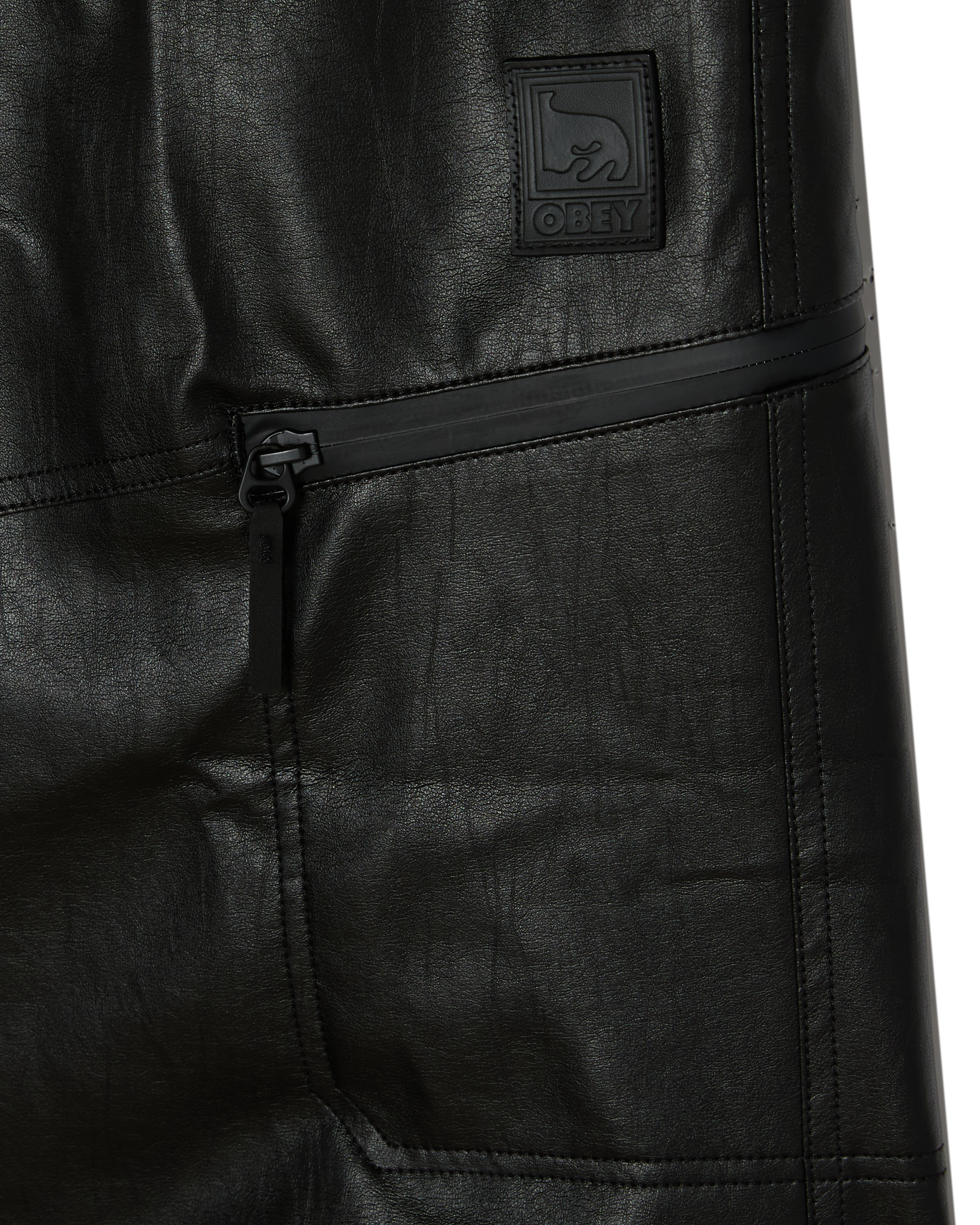 OBEY Obsidian PU Pant Black Herren Hose schwarz